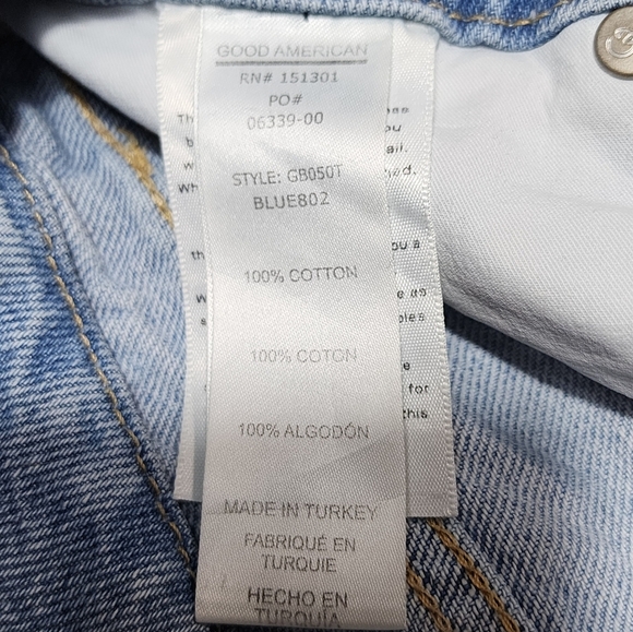 Good American Womens Jeans Good Boy Straight Leg Size 2/26 - Picture 8 of 9